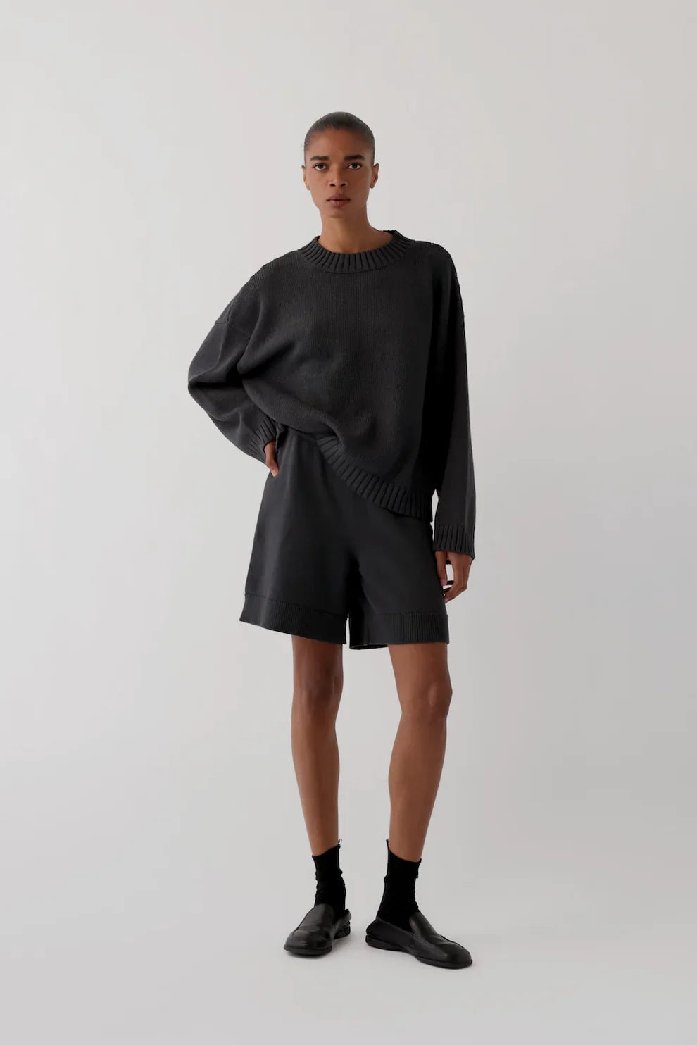 JAMES STREET Blake Pullover Washed Black