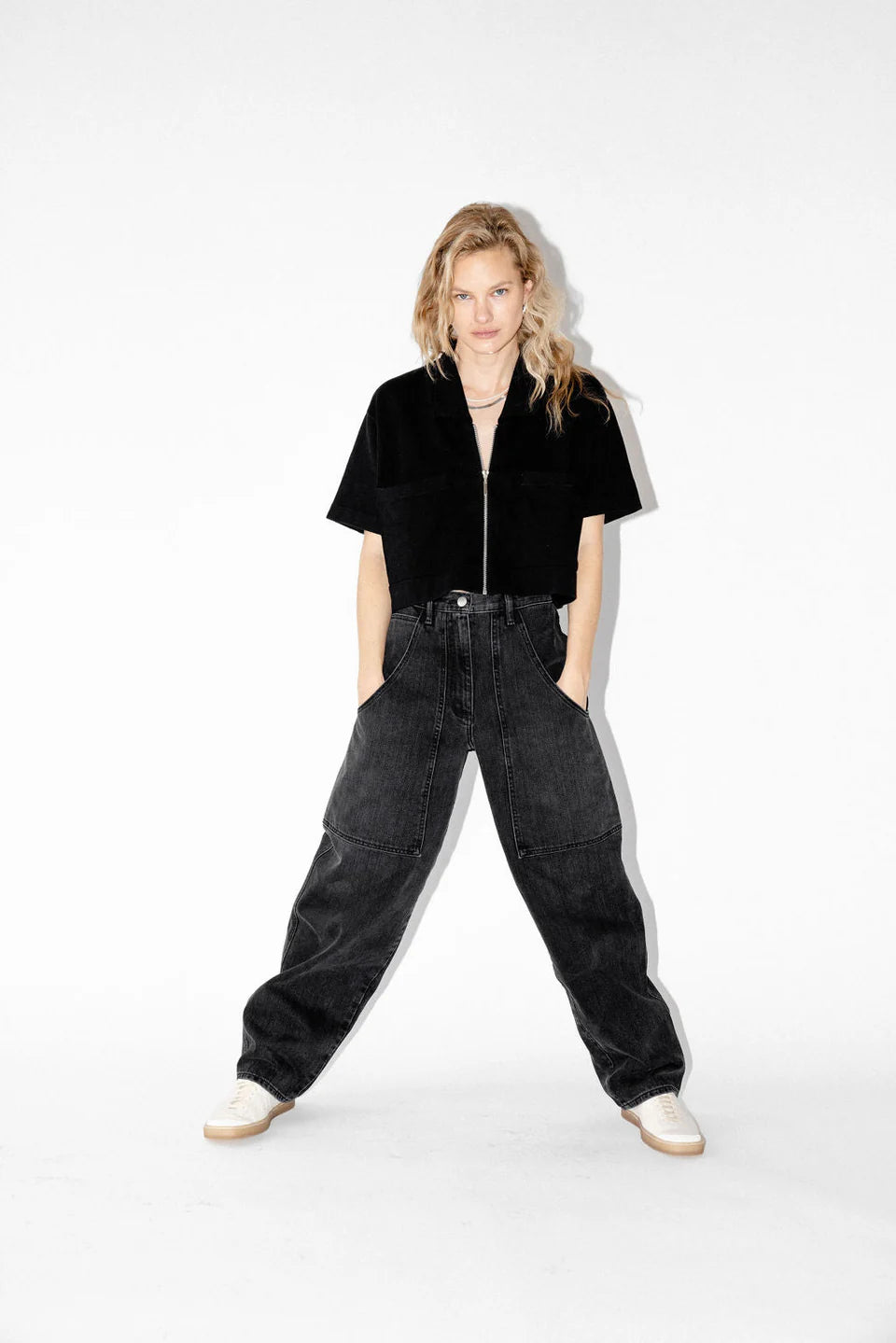 JAMES STREET Cargo Barrel Jean