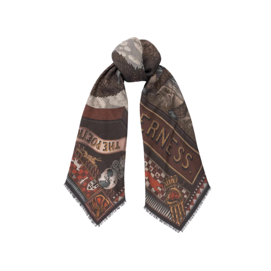 SABINA SAVAGE Secrets of the Bison Wool Scarf