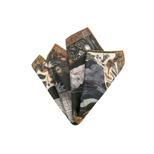 SABINA SAVAGE The Alligator's Empire Square Scarf