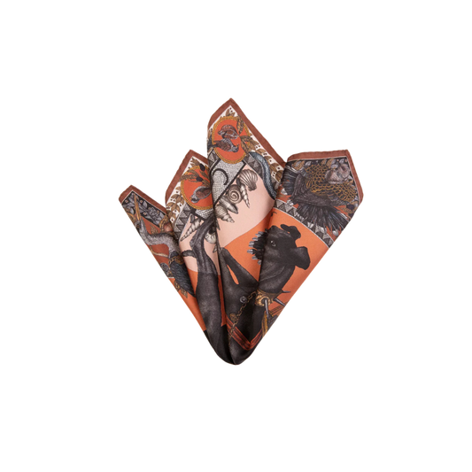 SABINA SAVAGE Cave Canem Silk Scarf