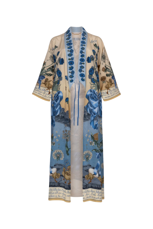 SABINA SAVAGE London Bridge Is Falling Down Silk Robe