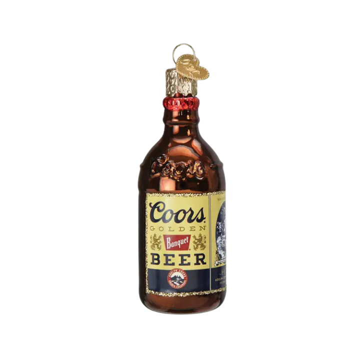 OLD WORLD CHRISTMAS Coors Banquet Bottle Ornament