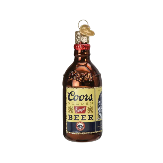 OLD WORLD CHRISTMAS Coors Banquet Bottle Ornament