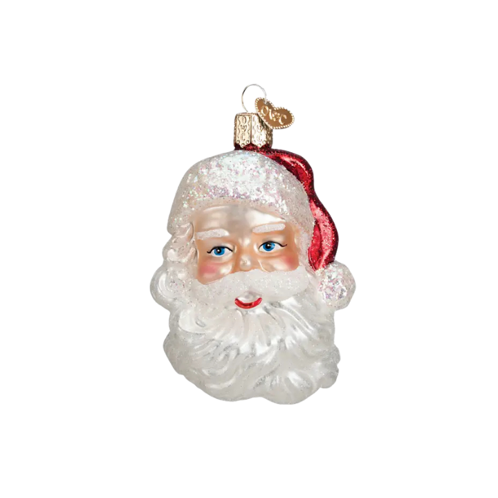 OLD WORLD CHRISTMAS Mid-Century Santa Head Ornament