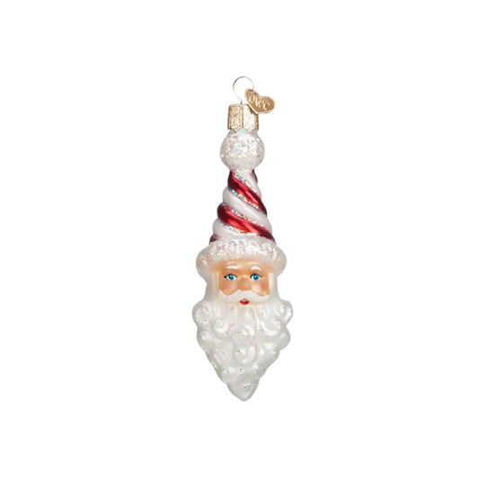 OLD WORLD CHRISTMAS Peppermint Twist Santa Ornament