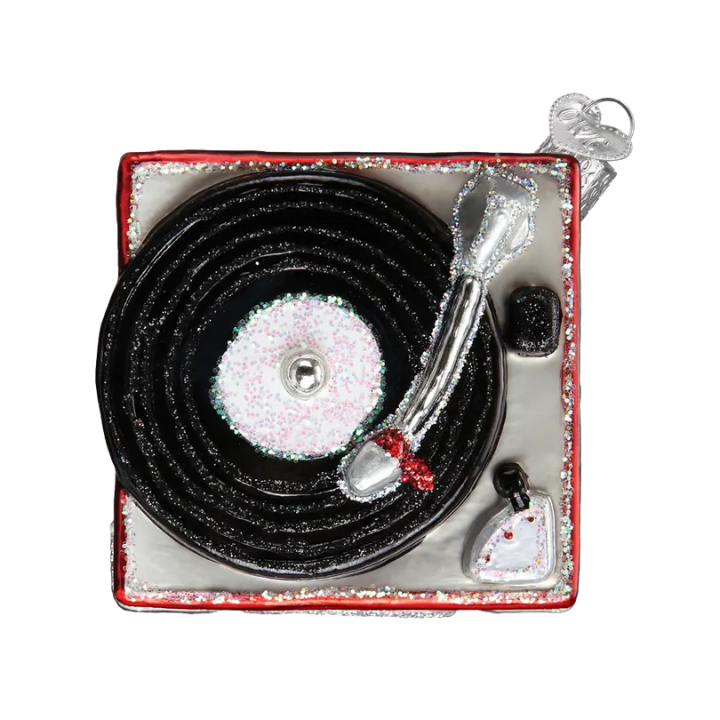 OLD WORLD CHRISTMAS Record Player Ornament