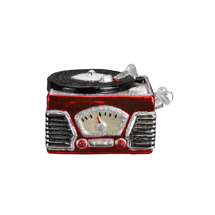 OLD WORLD CHRISTMAS Record Player Ornament