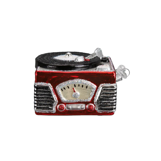 OLD WORLD CHRISTMAS Record Player Ornament