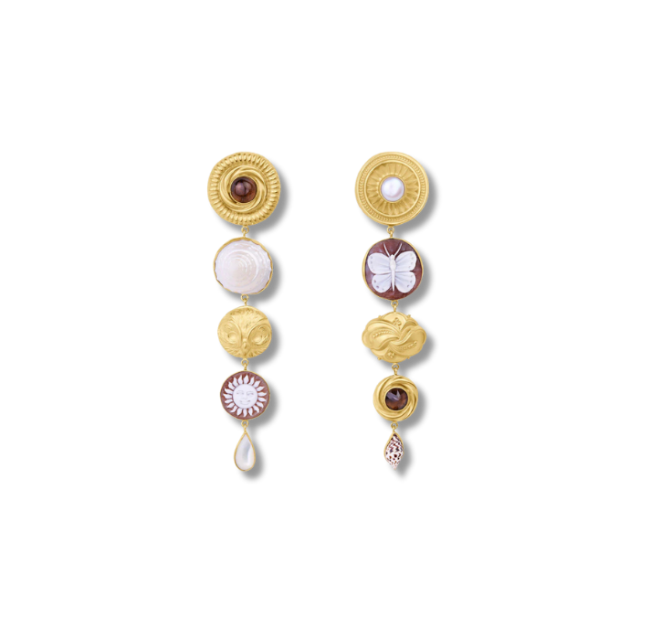 GRAINNE MORTON Butterfly & Sun Drop Earrings