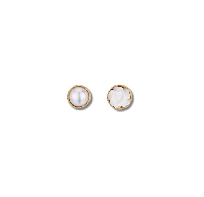 GRAINNE MORTON Pearl Mismatched Stud Earrings