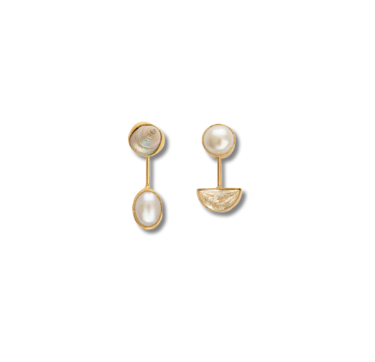 GRAINNE MORTON Pearl Detachable Drop Earrings