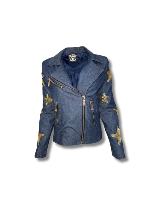 ANY OLD IRON Star Denim Moto