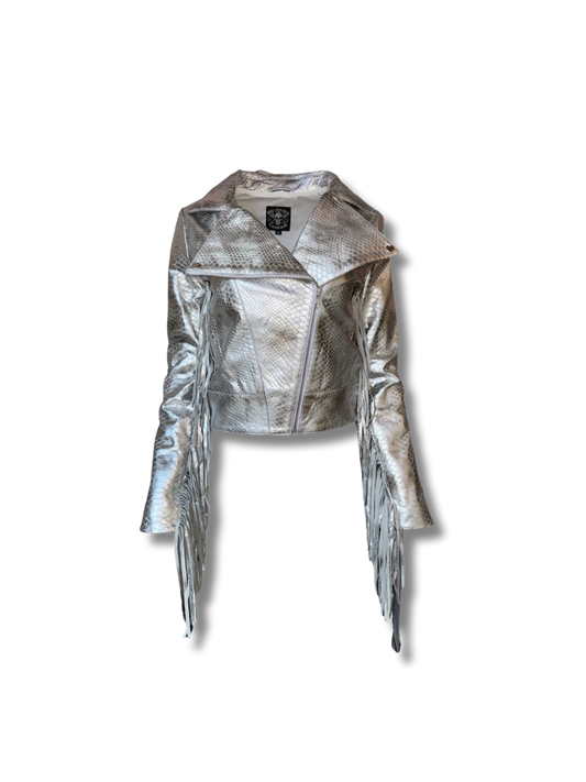 ANY OLD IRON Silver Croc Moto