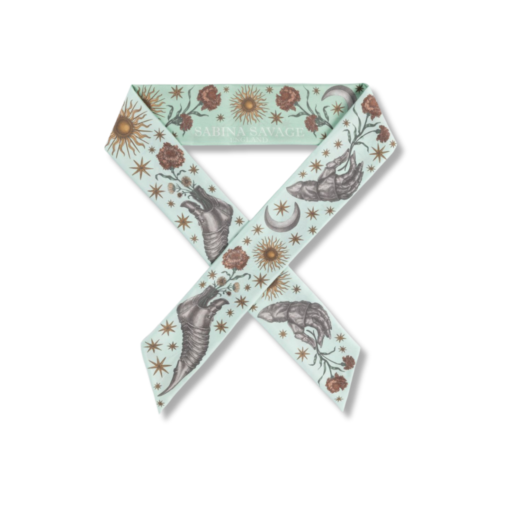 SABINA SAVAGE The Celestial Steed Ribbon Scarf