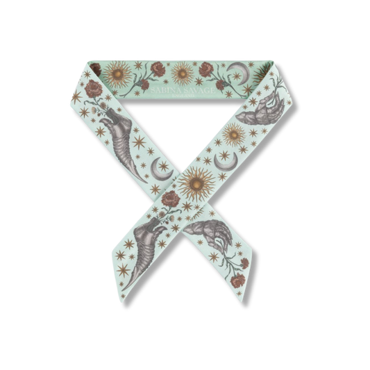 SABINA SAVAGE The Celestial Steed Ribbon Scarf