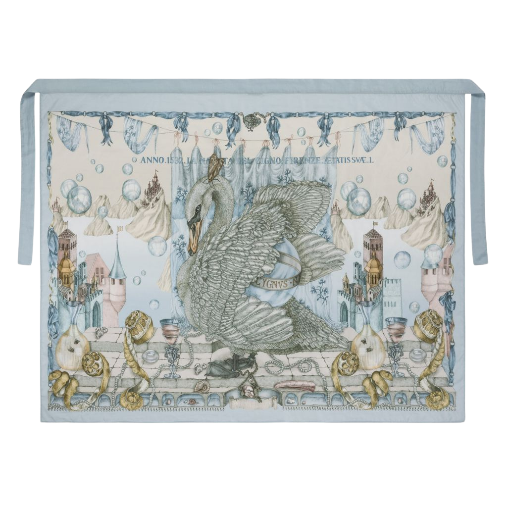 SABINA SAVAGE The Glass Swan Cotton Silk Pareo