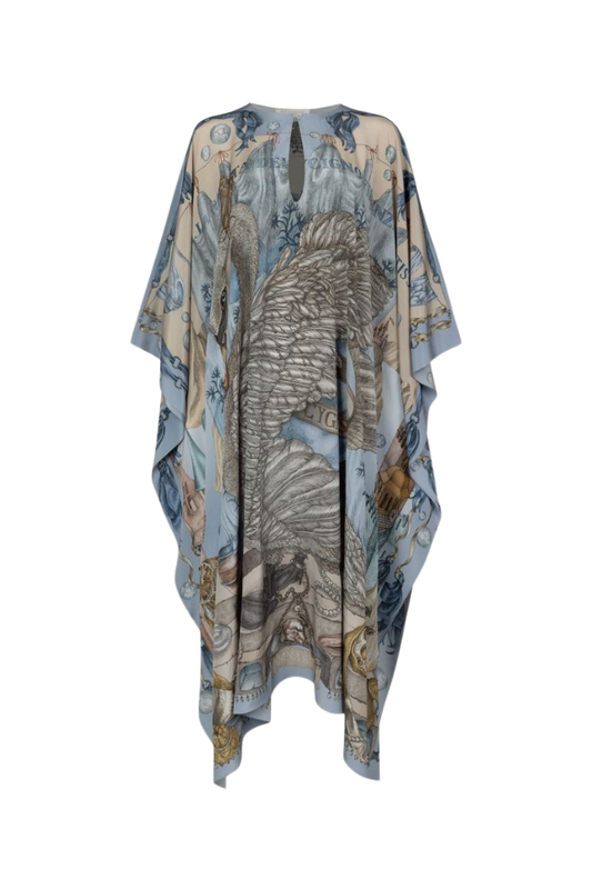 SABINA SAVAGE The Glass Swan Silk Kaftan