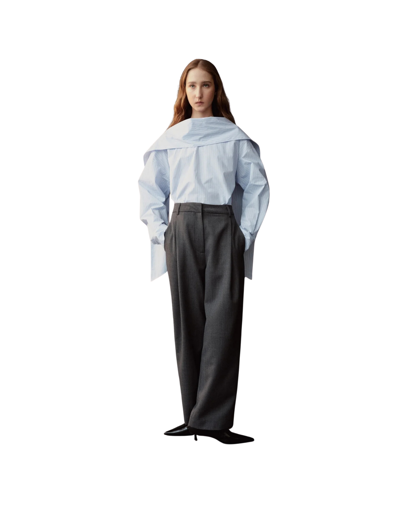 MIJEONG PARK Striped Tie-Neck Blouse