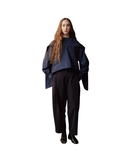MIJEONG PARK Cropped Barrel-Leg Pants