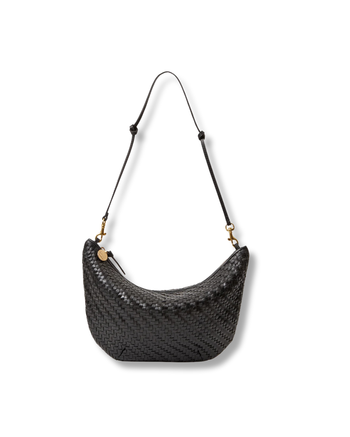 CLARE V Lune Woven Zig-Zag