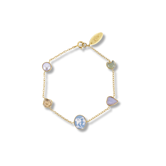 GRAINNE MORTON Cameo Five Mini Charm Bracelet