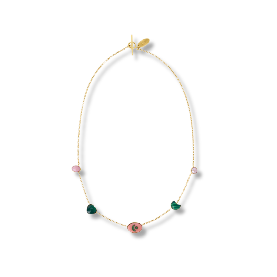 GRAINNE MORTON Five Mini Charm Necklace