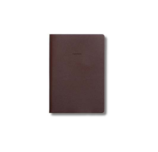 GRY MATTR A5 Vegan Leather Notebook Chocolate