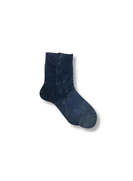 MARIA LA ROSA One Ribbed Laminated Socks
