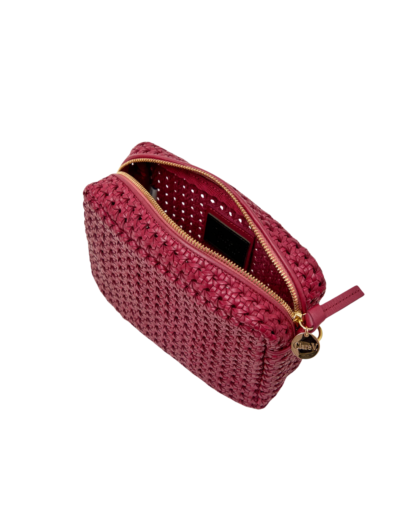 CLARE V Midi Sac Rattan