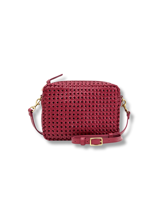 CLARE V Midi Sac Rattan