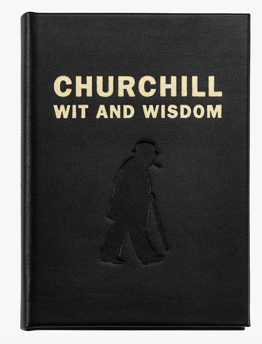 GRAPHIC IMAGE Churchill Wit and Wisdom Leather Book