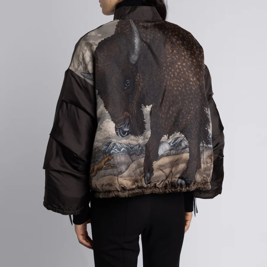 SABINA SAVAGE Secrets of the Bison Reversible Bomber Jacket