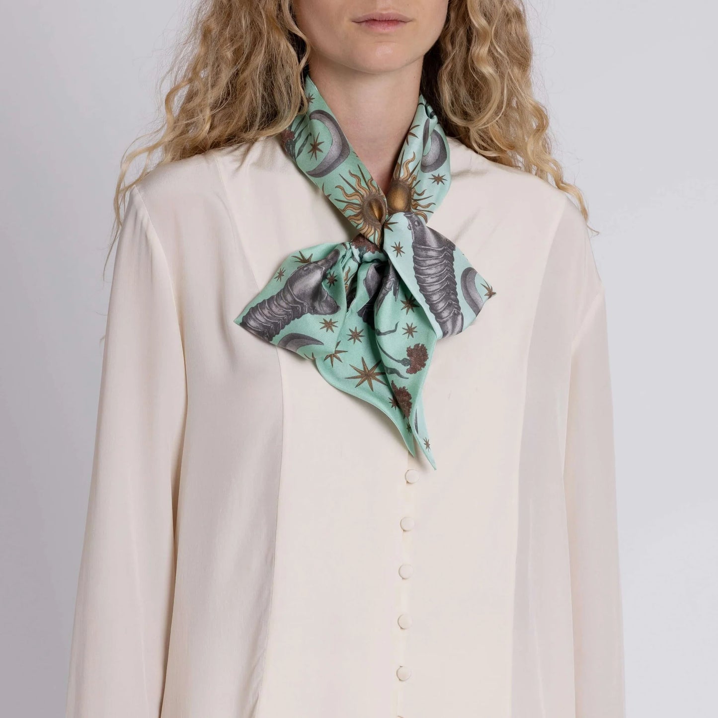 SABINA SAVAGE The Celestial Steed Ribbon Scarf