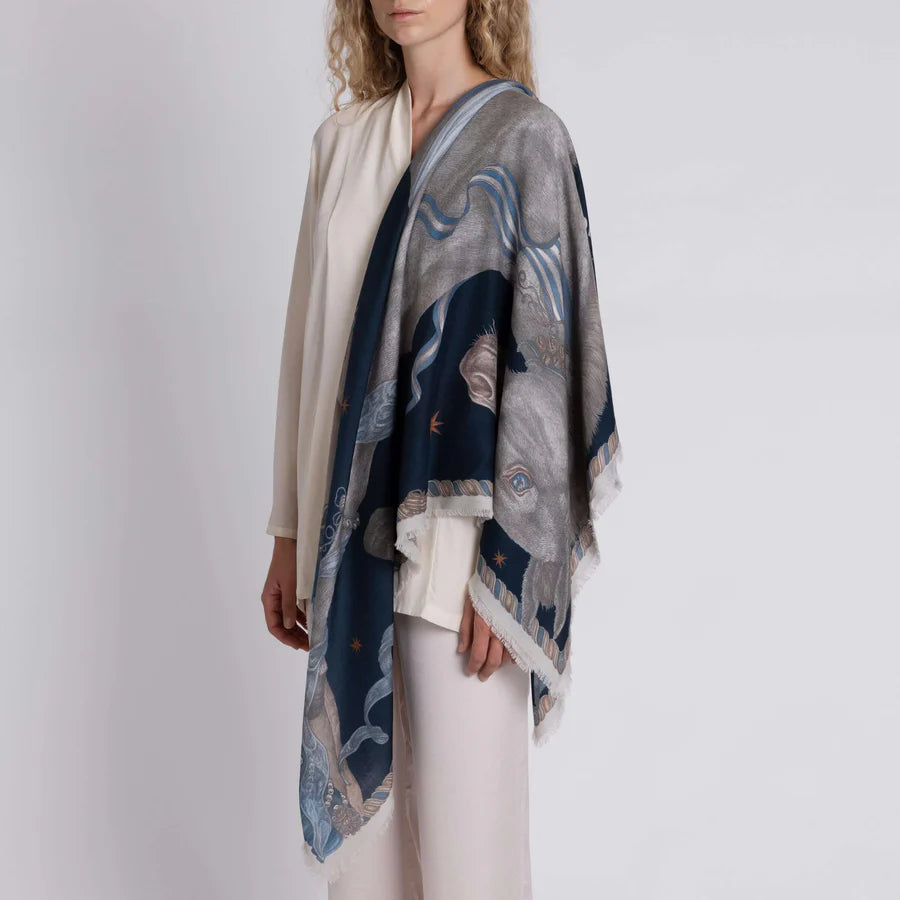 SABINA SAVAGE The Celestial Steed Silk Scarf