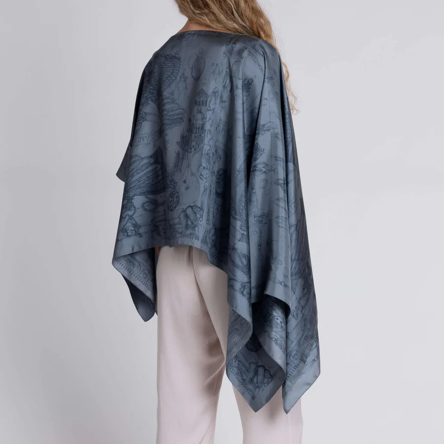 SABINA SAVAGE The Glass Swan Pencil Slipover Top