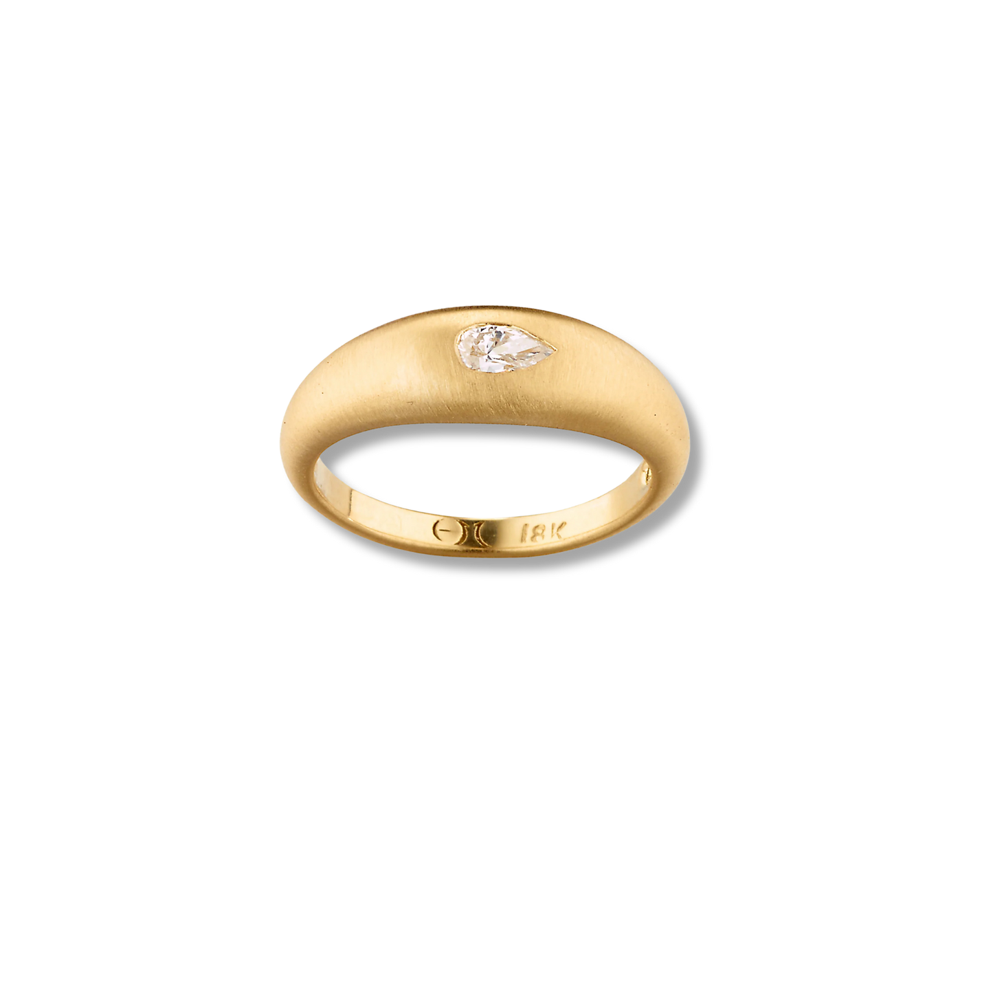 ELIZABETH MOORE Fairy Dust Diamond Teardrop Ring
