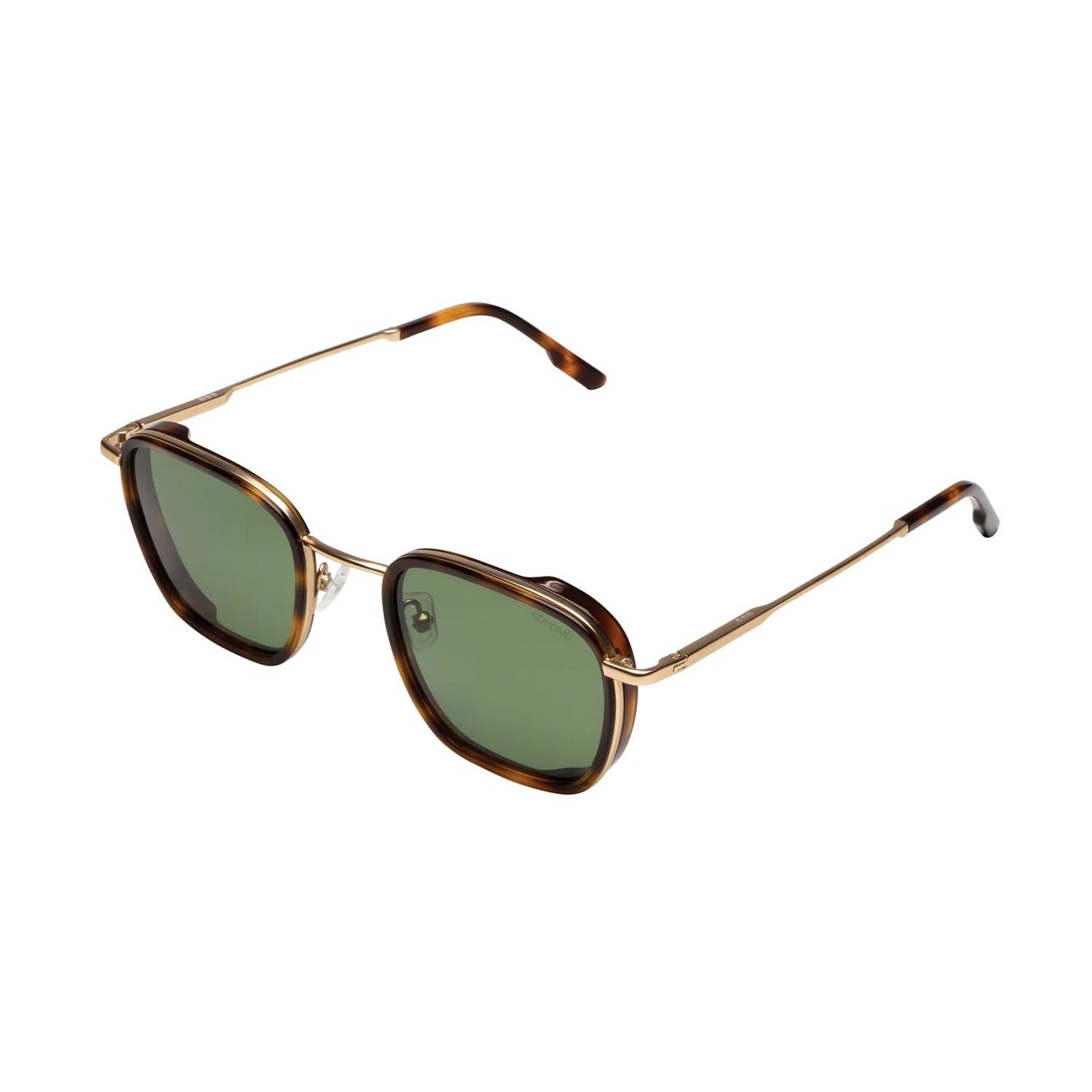 KOMONO Adam White Gold Havana Sunglasses