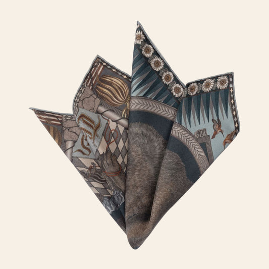 SABINA SAVAGE The Wolf You Feed Silk Scarf