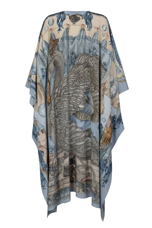 SABINA SAVAGE The Glass Swan Silk Kaftan