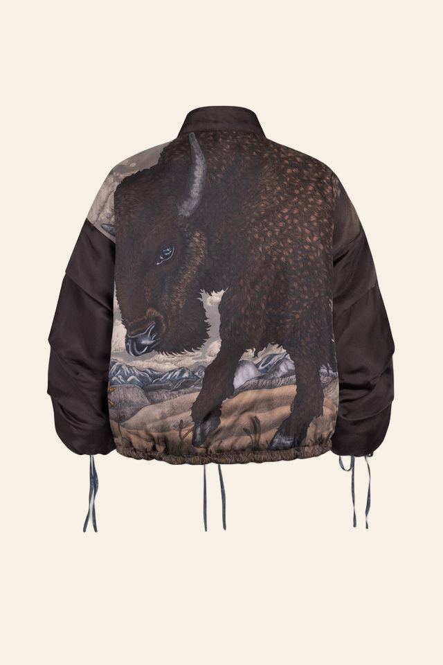 SABINA SAVAGE Secrets of the Bison Reversible Bomber Jacket