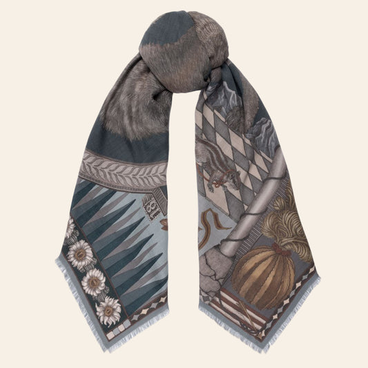 SABINA SAVAGE The Wolf You Feed Wool Scarf