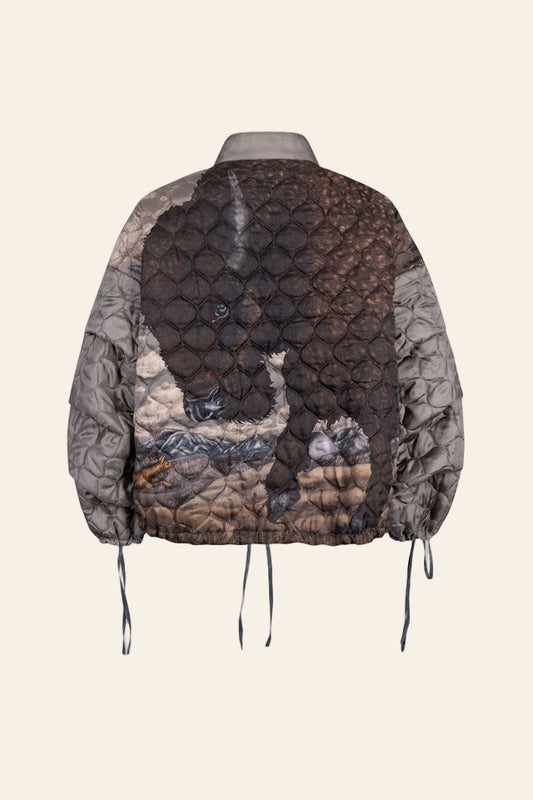 SABINA SAVAGE Secrets of the Bison Reversible Bomber Jacket