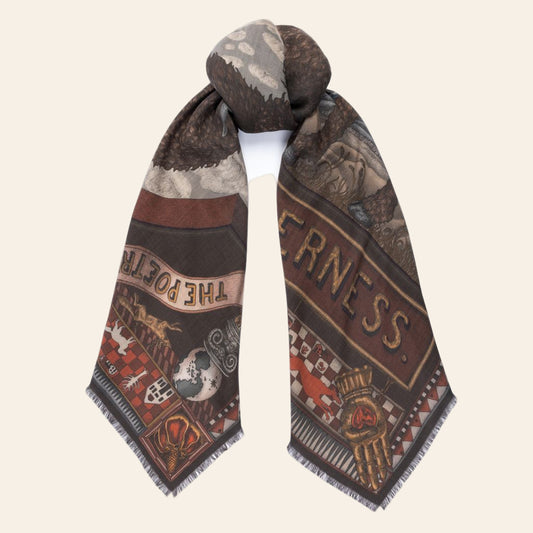 SABINA SAVAGE Secrets of the Bison Wool Scarf